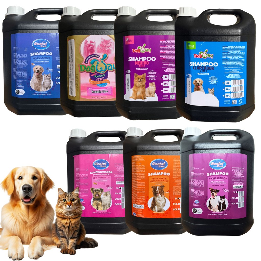 Shampoo Cachorro Pet Shop Caes Condicionador 5lts Escolha o Seu