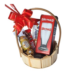 Cesta São Paulo Presente Criativo com Copo e Chocolates em Oferta na Shopee