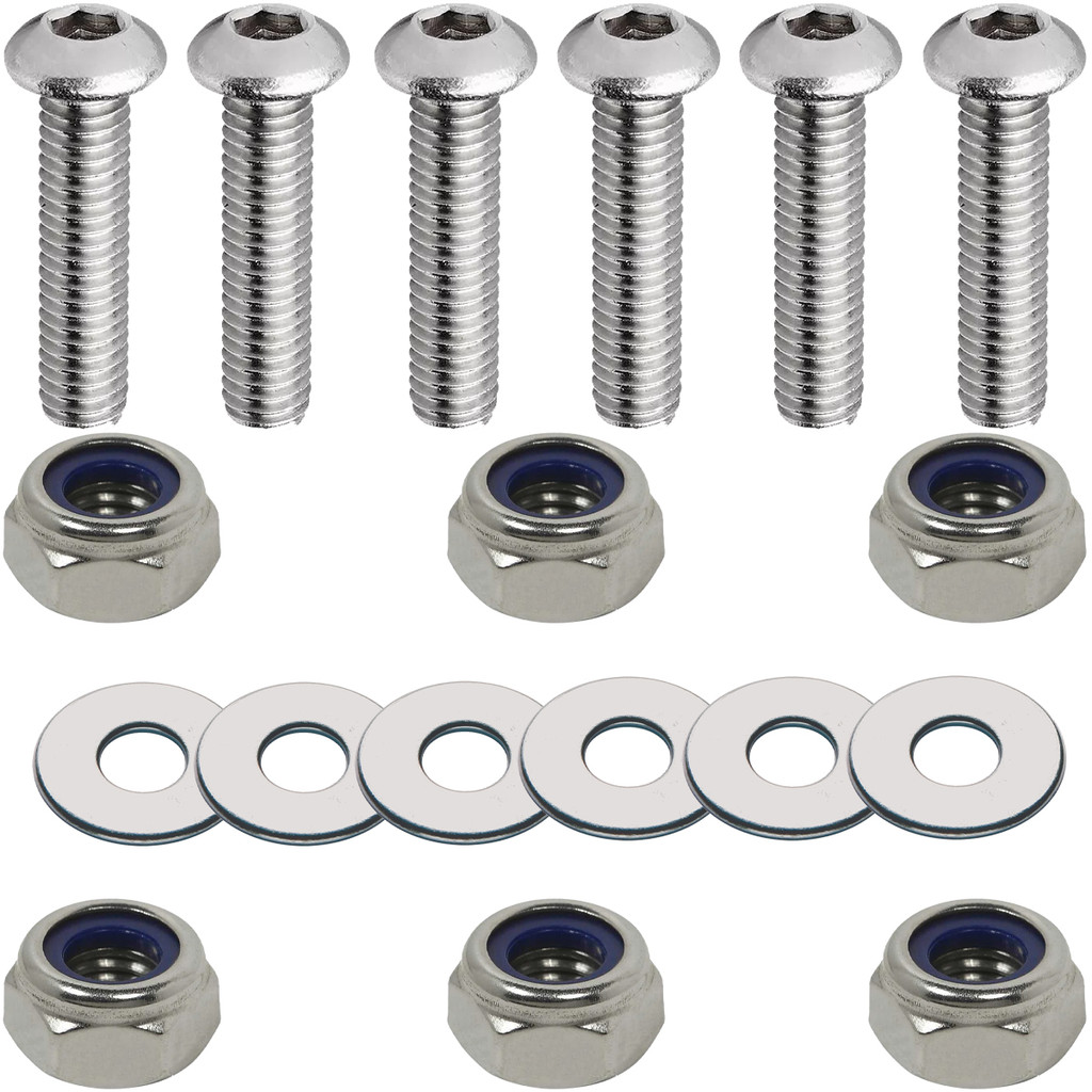 Kit parafusos prisioneiros allen inox coroa XRE300 NX400 Falcon com porca