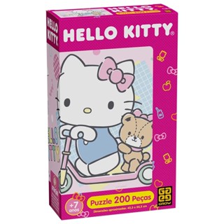 Quebra-Cabeça 200 peças Hello Kitty Grow - 04677 em Oferta na Shopee