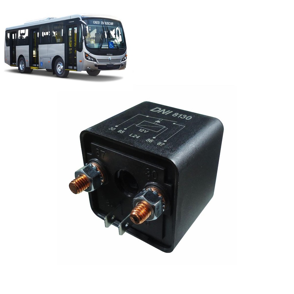 Relé Auxiliar Universal - 12V 200A - DNI 8130 - Spare Parts and Accessories for Vehicles