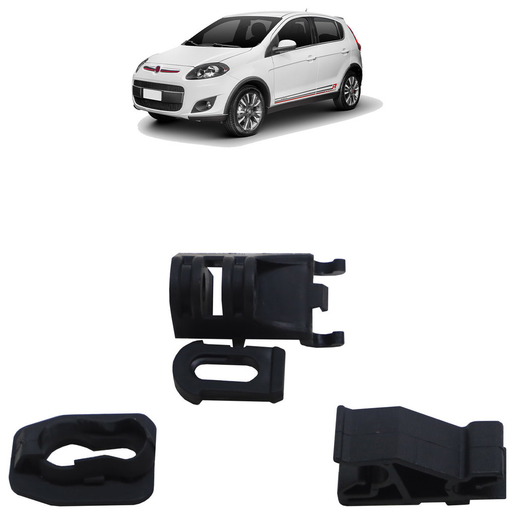 Kit Vareta Capô Palio Novo 2012 2013 2014 2015 2016 2017 3 Peças - Spare Parts and Accessories for Vehicles