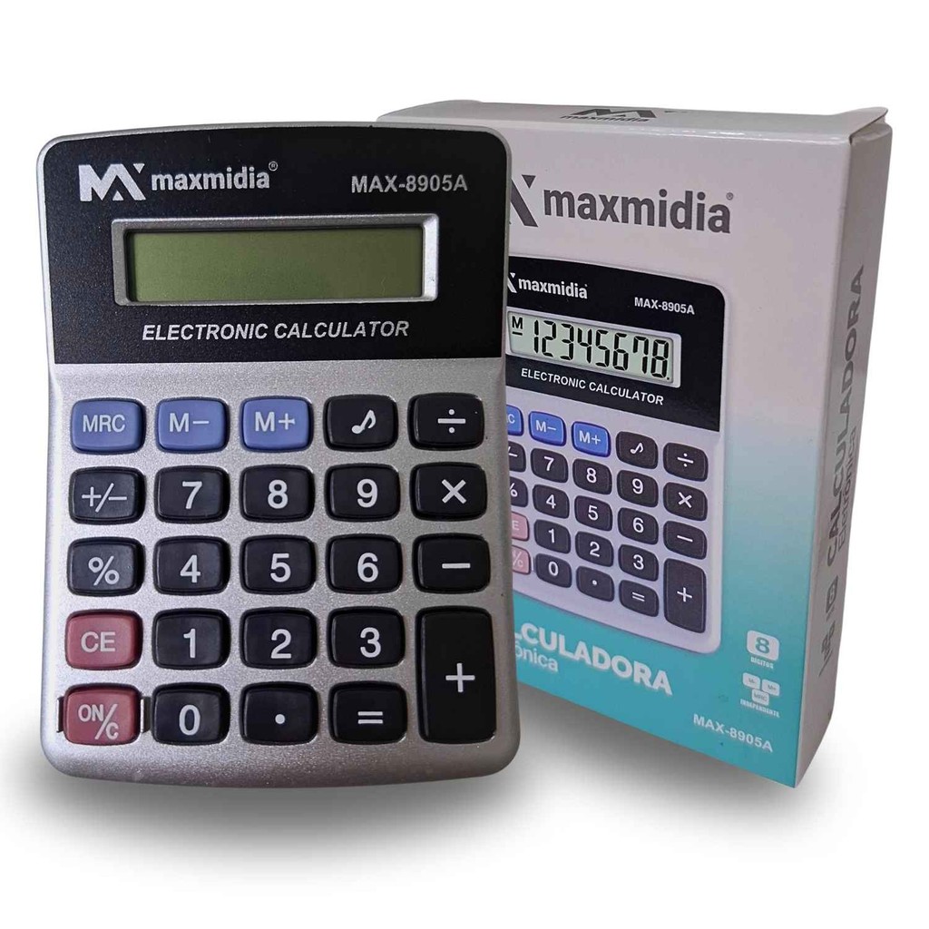 Calculadora Eletrônica 8 dígitos MAX-8905A Escritório Mesa Unidade