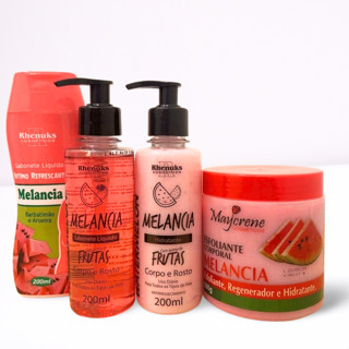 Kit Corporal Completo Melancia Sabonete Hidratante Esfoliante em Oferta na Shopee