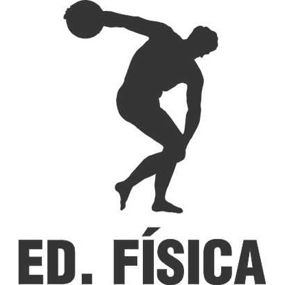 Adesivo Curso Faculdade Educação Física 9x10cm