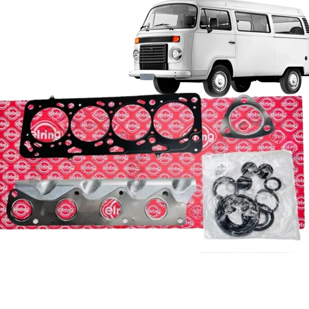 Jogo Junta Retífica Superior VW Volkswagen Kombi 1.4 8V - EA111 - Metálica sem Retentores (Elring ELR591.022)