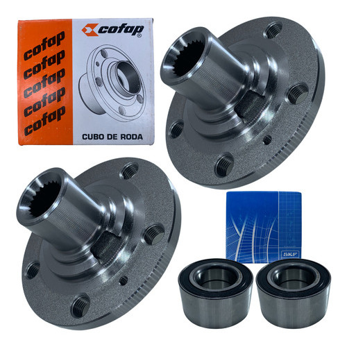 Par Cubo De Roda Dianteiro C/rolamento S/abs Fox 1.0 / 1.6 2003 A 2014 Crossfox 1.6 2005 A 2014 em Oferta na Shopee