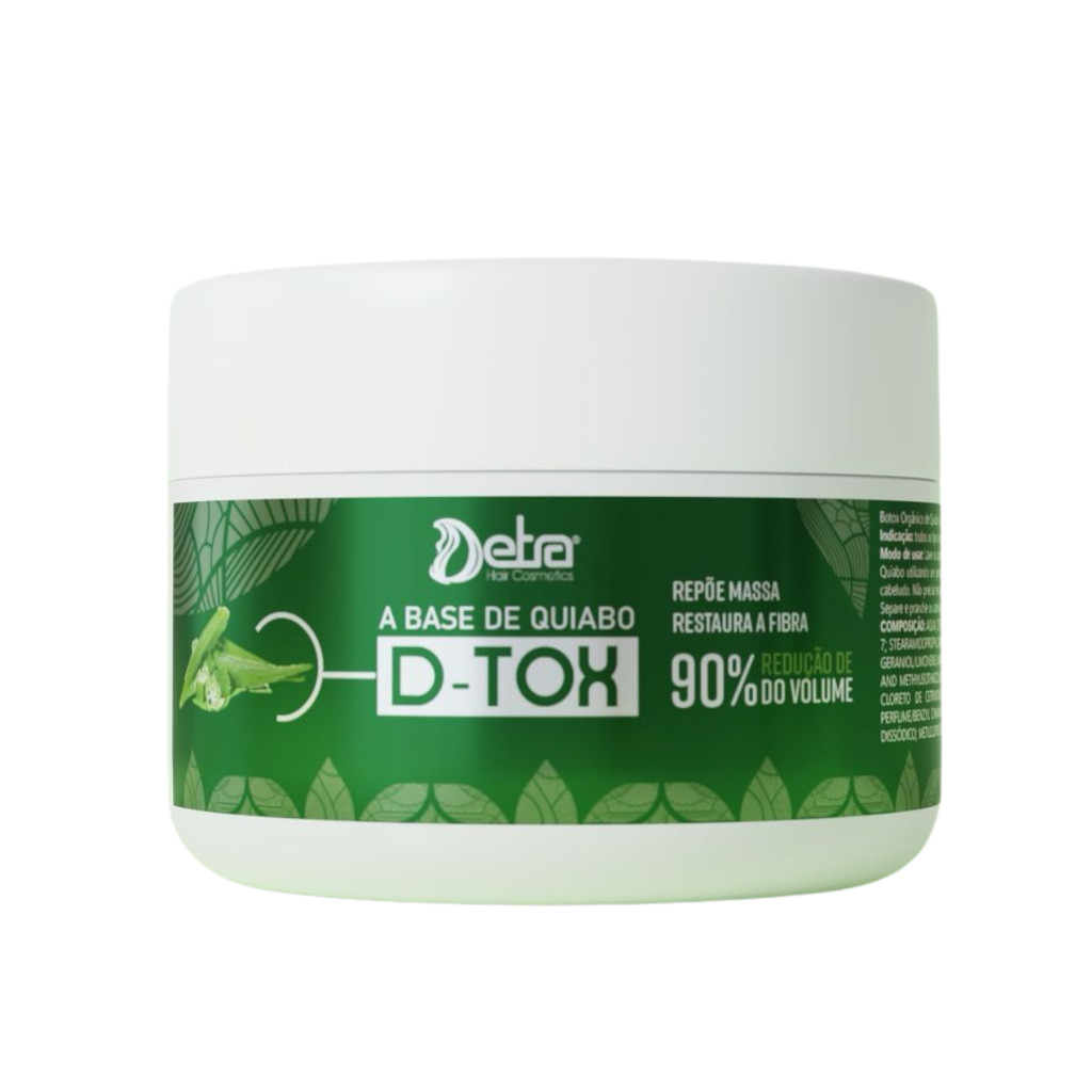 BOTOX QUIABO 150 ML DETRA REDUÇÃO DE 90% VOLUME