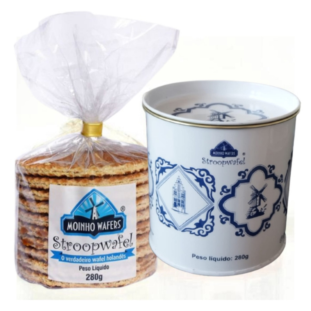 Moinho - Stroopwafel - Lata Decorativa 280g em Oferta na Shopee