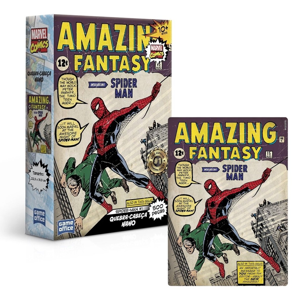 Quebra Cabeça 500 Peças Nano Spider Man Primeira Apariçao Hq - Toyster em Oferta na Shopee