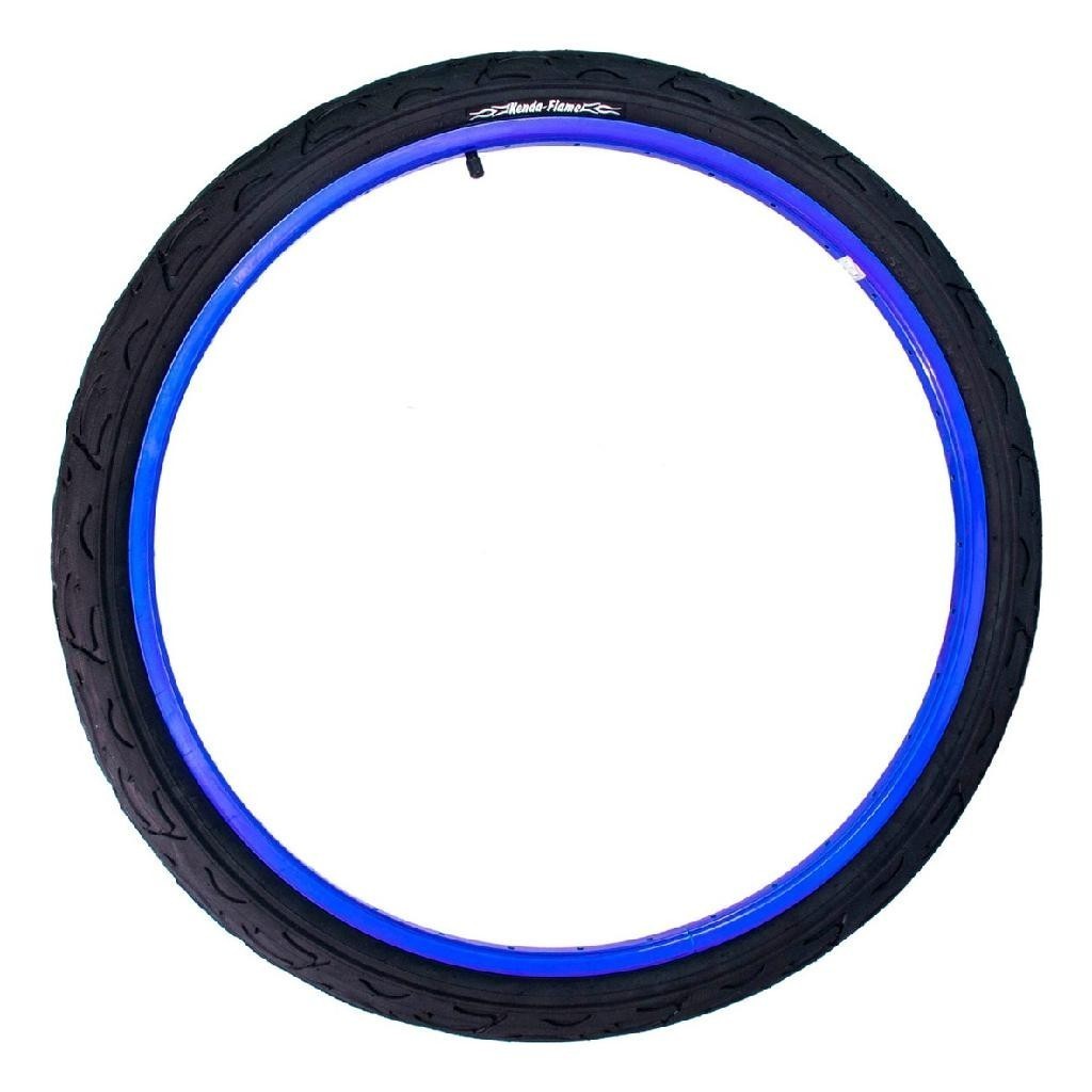Detalhes do Par Pneu Bike Kenda Flame Aro 24x2.125 Balão Slick Bicicleta