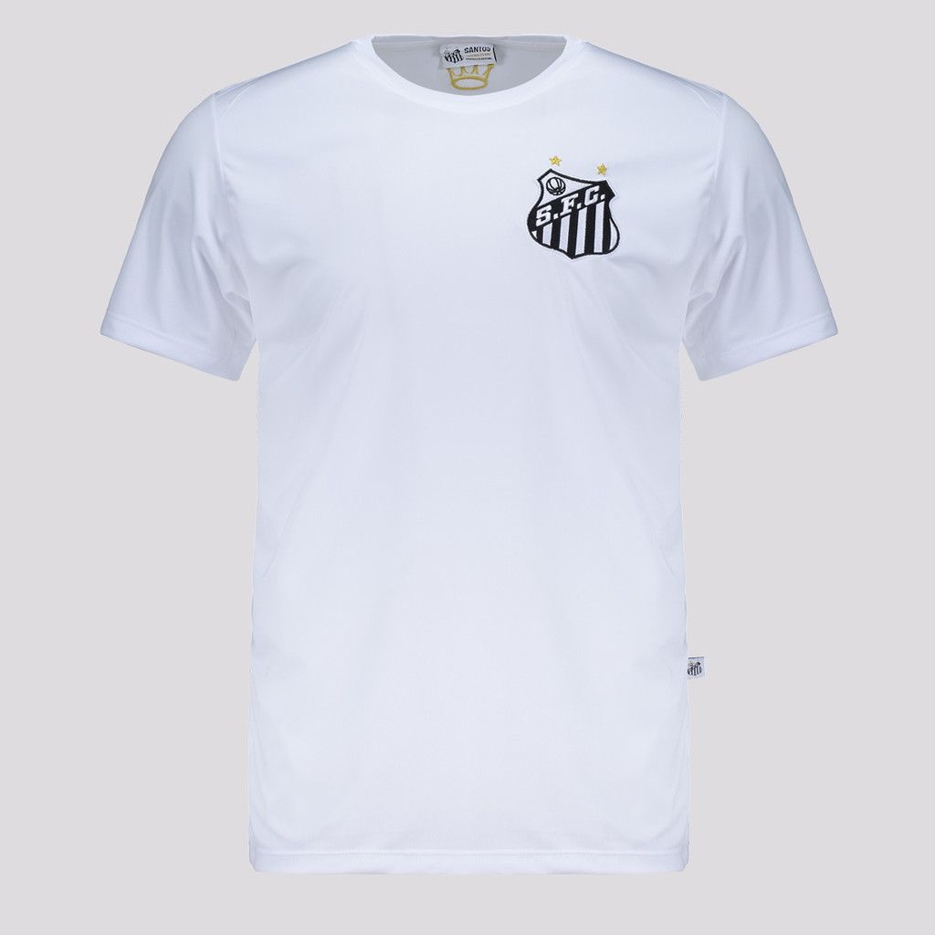 Camisa Santos Logo Branca