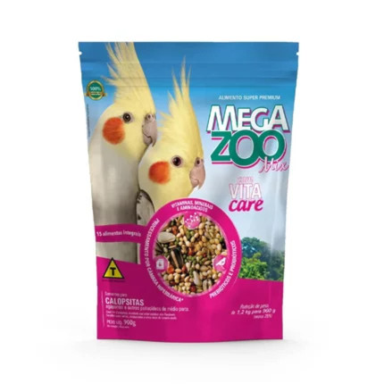 Ração Seca Megazoo Mix para Calopsitas 900gr