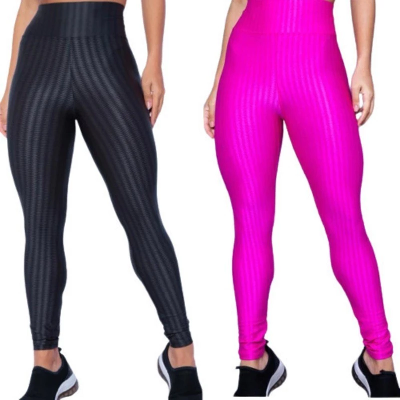 Calça Legging 3D Academia Fitnees Cintura Alta