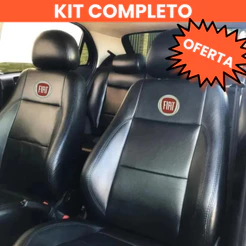 Capa Banco Automotivo Couro Para Todos os Modelos Fiat Palio Uno Siena Idea Argo Cronos Tipo
