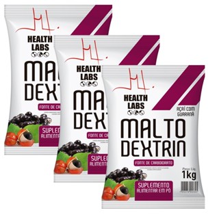 3un Maltodextrin 1kg Açaí com Guaraná - Health Labs em Oferta na Shopee