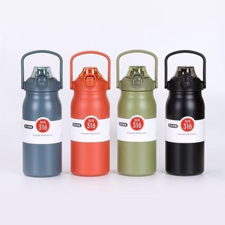 Garrafa Térmica de Viagem Aço Inox 1700ml  Água Café com Alça Camping Trilha Acampamento
