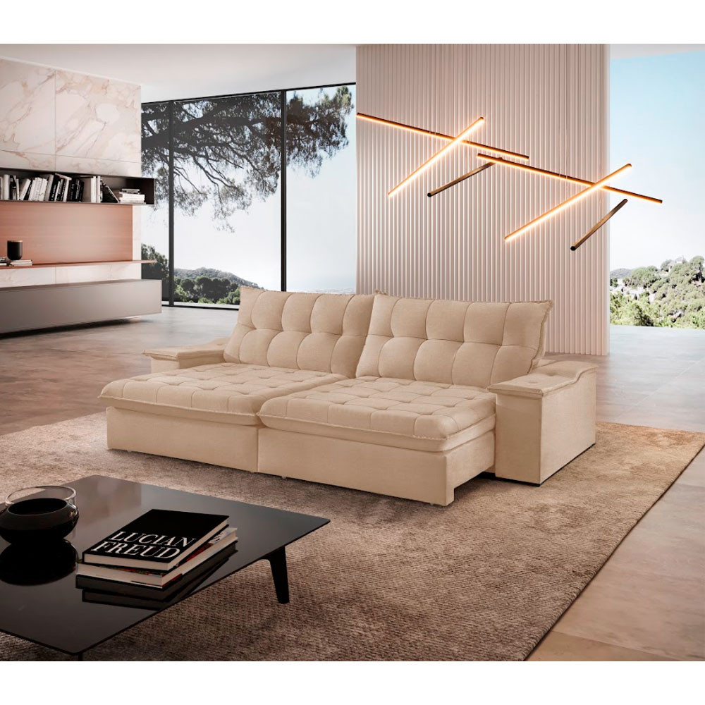 Sofá Lua Linho 02 Módulos 80 cm B25cm Meu Sofá Online