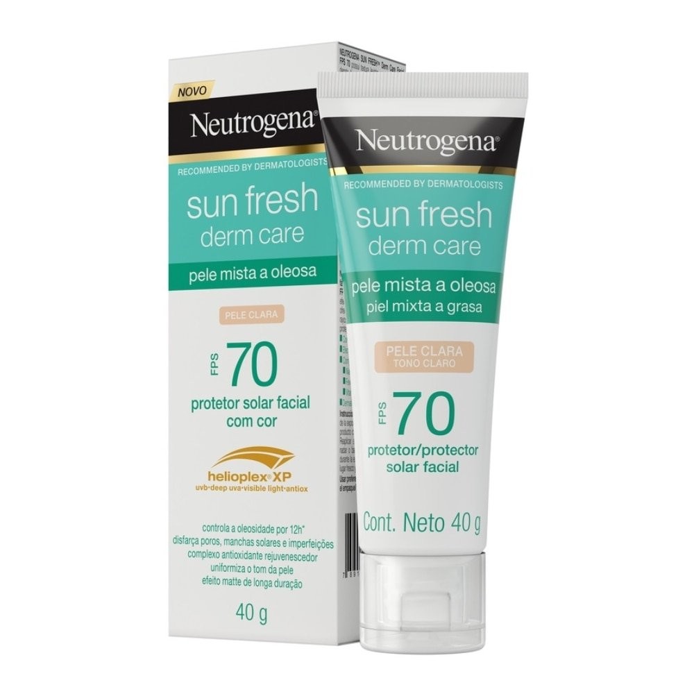 Protetor Facial Neutrogena Pele Clara FPS 70 40g em Oferta na Shopee
