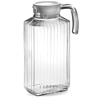 Jarra de Vidro 1800ml com Tampa Bico e Alça Ideal para Servir Água Suco Bebidas Geladas Festa em Oferta na Shopee