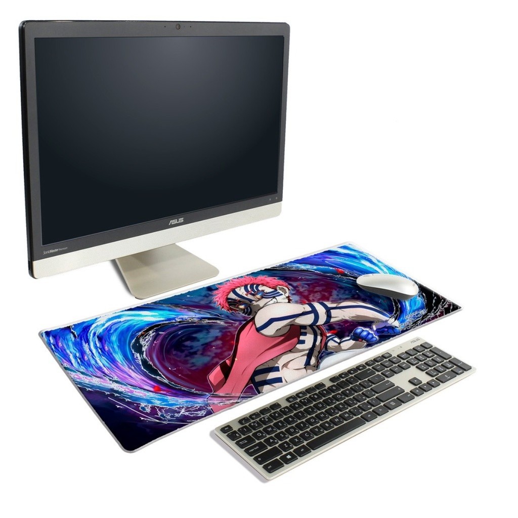 Mousepad Gamer Inspirado em Anime Katana Estilo Caçador de Demônios Meninos Jogadores
