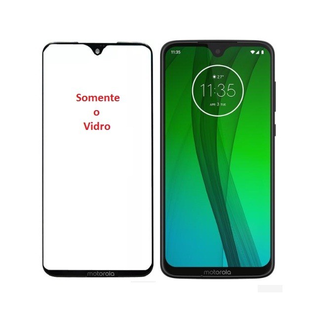Tela Vidro Sem Display Touch Compatível Moto G7