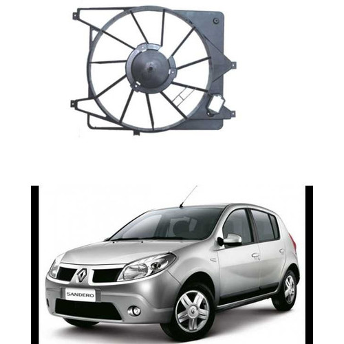 Defletor Da Ventoinha Renault Sandero 2007 A 2012 Com Ar