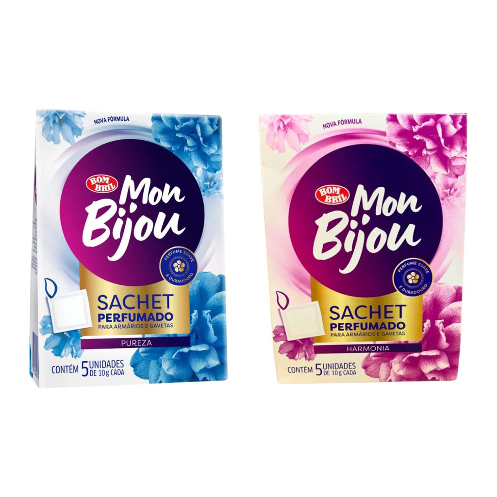 Kit Perfurmador de Roupa Sachê Harmonia e Pureza Mon Bijou