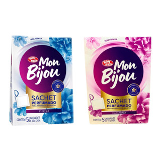 Kit Perfurmador de Roupa Sachê Harmonia e Pureza Mon Bijou em Oferta na Shopee