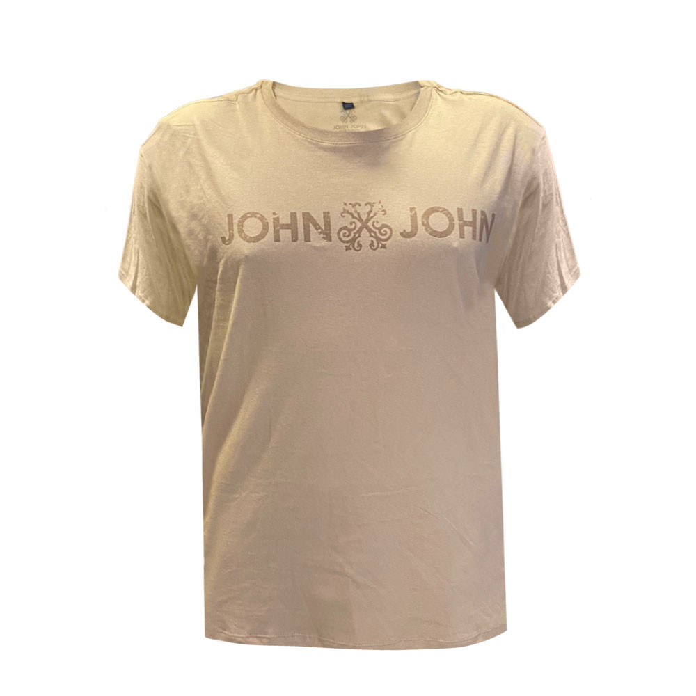 Camiseta John John Basic Bege