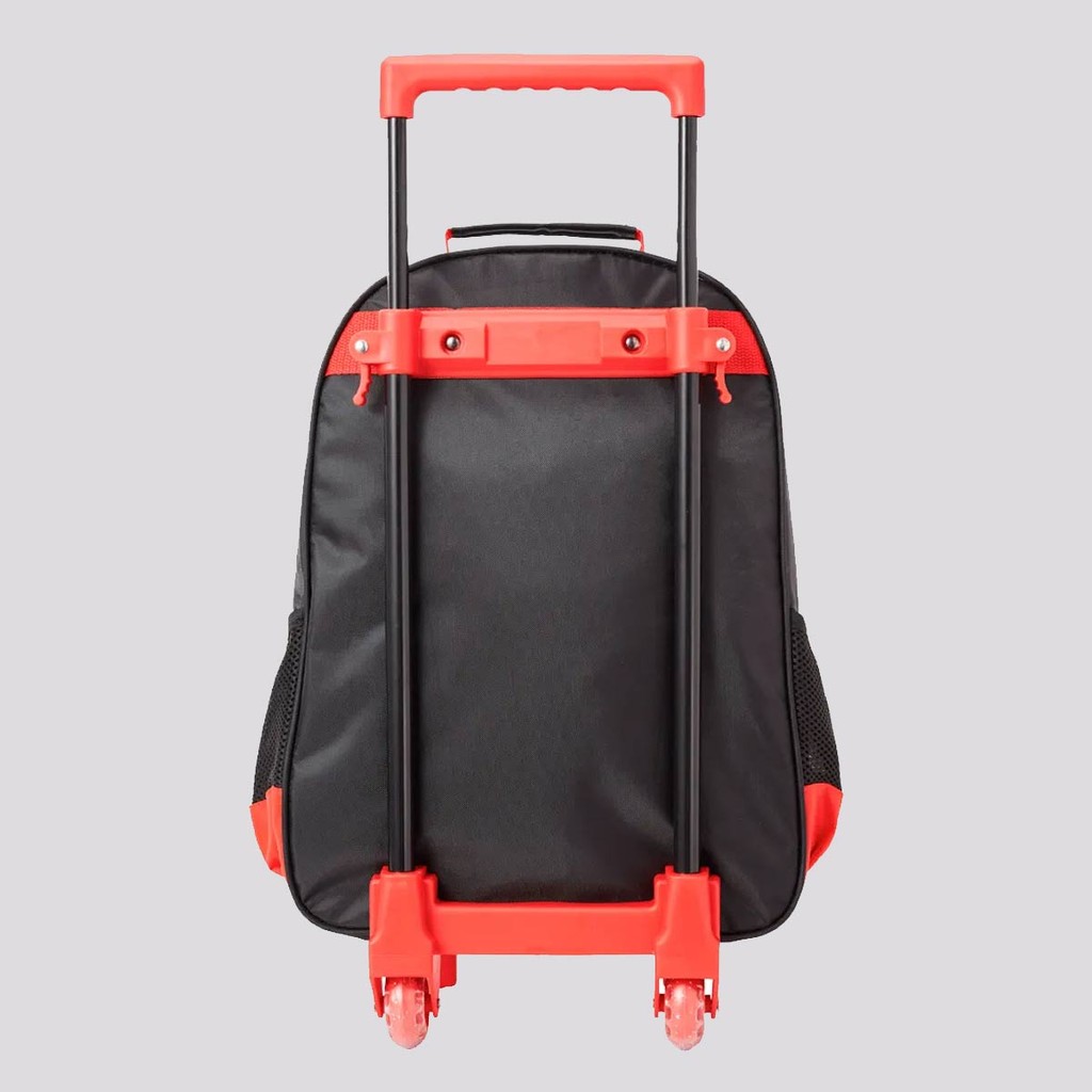 Detalhes do Mochila Corinthians com Rodas Preta e Vermelha