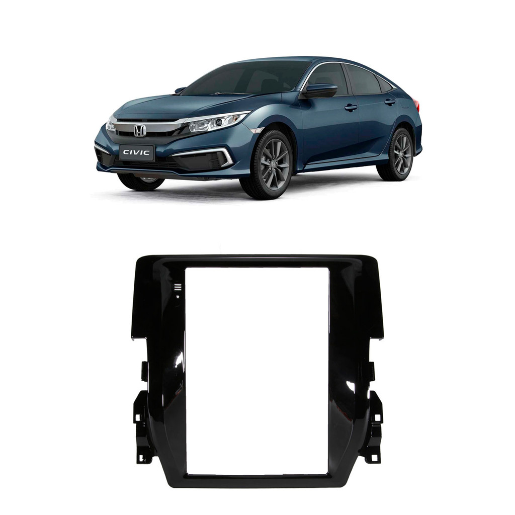 MOLDURA 2 DIN HONDA CIVIC 17 A 22 G10 TESLA 9.7 POL EXPEX