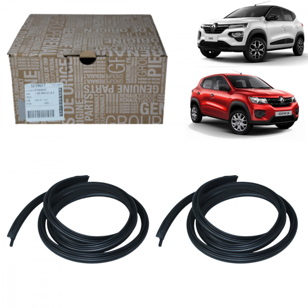 Kit par de borrachas das portas traseiras Renault Kwid em Oferta na Shopee