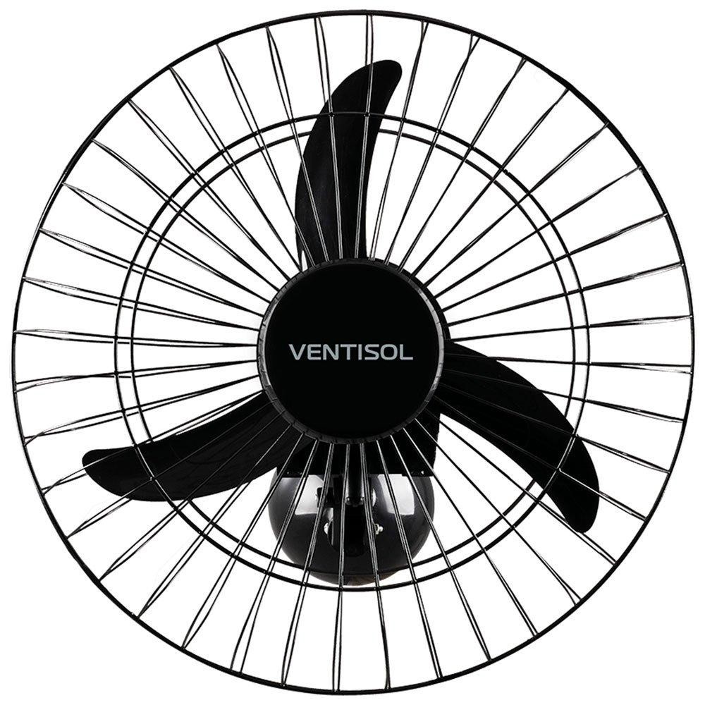 Ventilador de Parede Preto em Aço 50cm  200w - VENTISOL em Oferta na Shopee