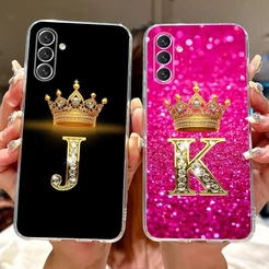 Para Samsung Galaxy A14 Caso SM-A145F Elegante Letras Capa De Silicone Macio De Telefone A14 A 14 GalaxyA14 5G Embalagem