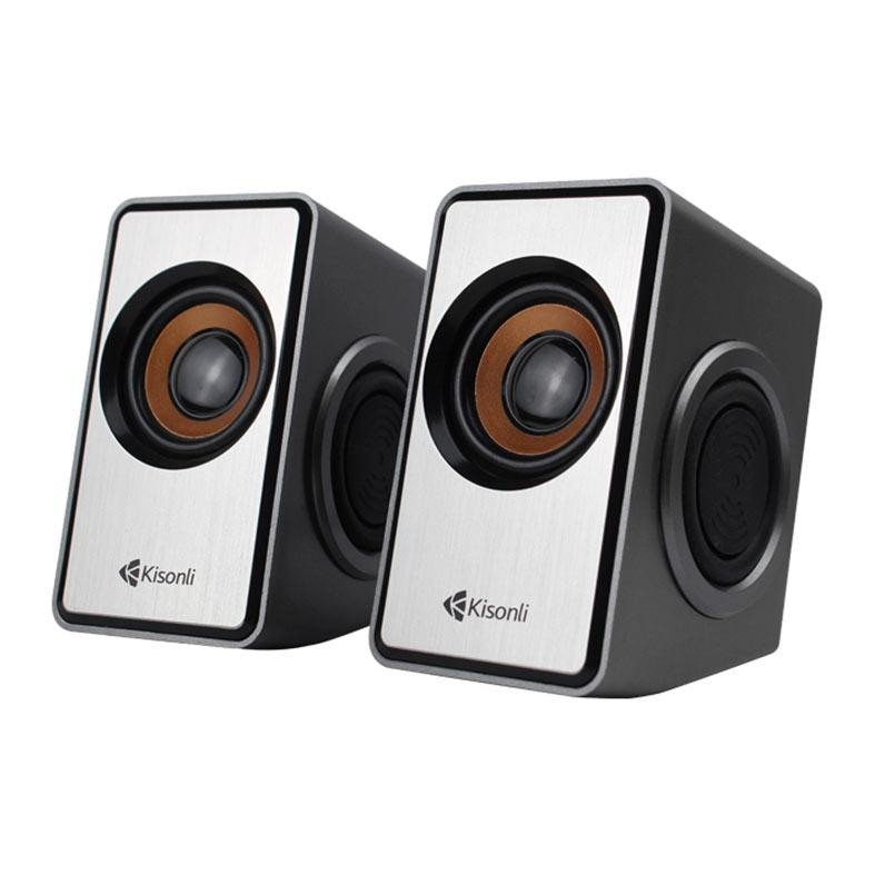 Caixa de Som Kisonli BassStorm T007, 6W, USB, Cinza, BST-T007-BL13