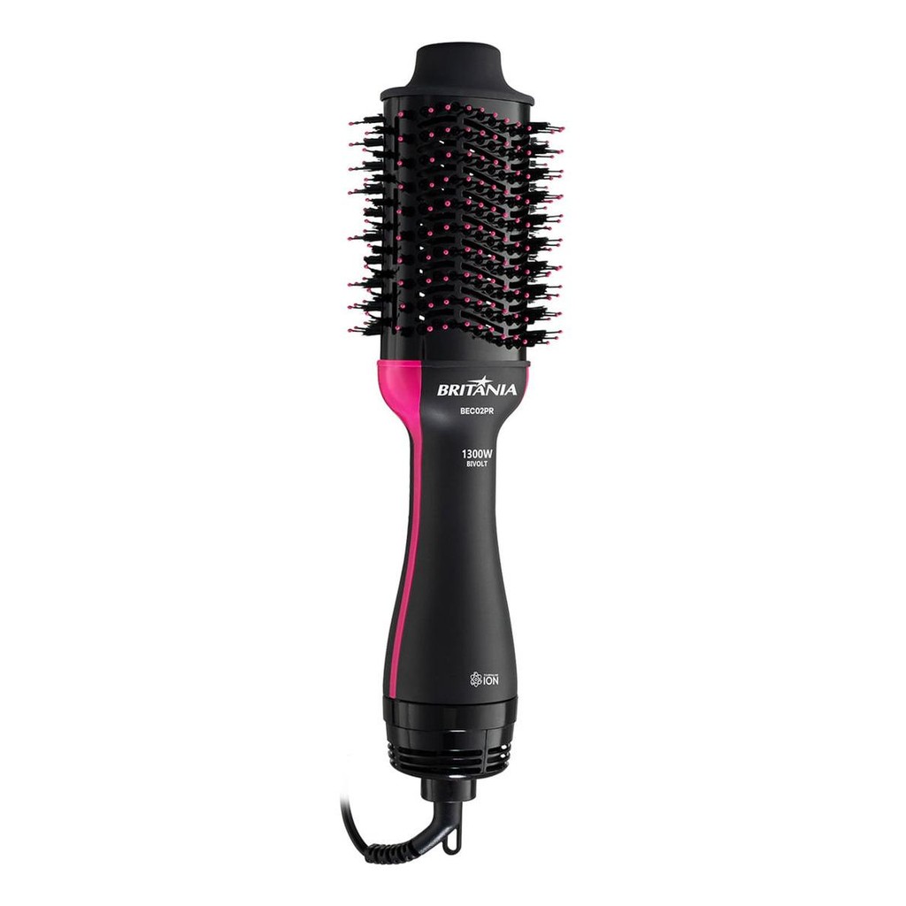 Escova Secadora Britania BEC02PR Bivolt 4 em 1 1300W