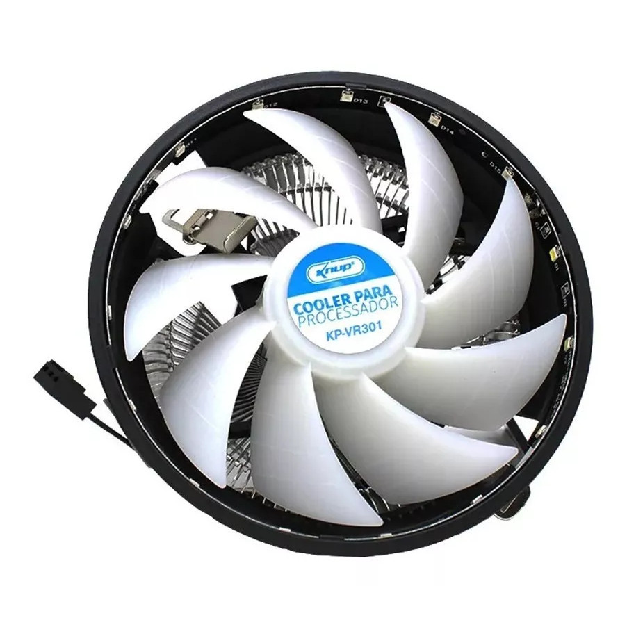 Detalhes do Cooler Fan LED RGB Gabinete CPU Intel AMD Knup KP-VR301