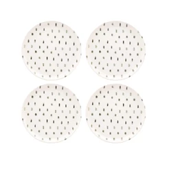 Jogo de 4 Pratos de Sobremesa 20 Cm Oxford Flat Samambaia
