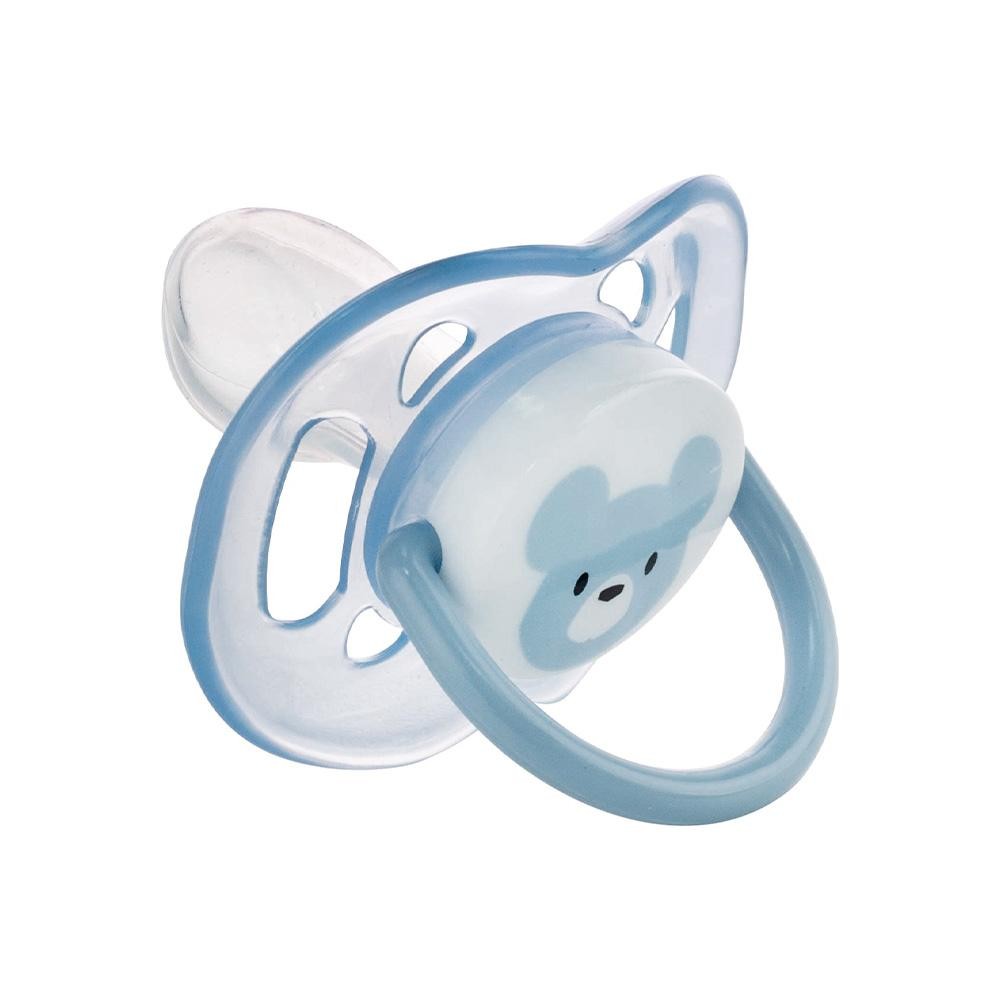 Chupeta Decorada Urso Bear Azul Menino Plasutil em Oferta na Shopee