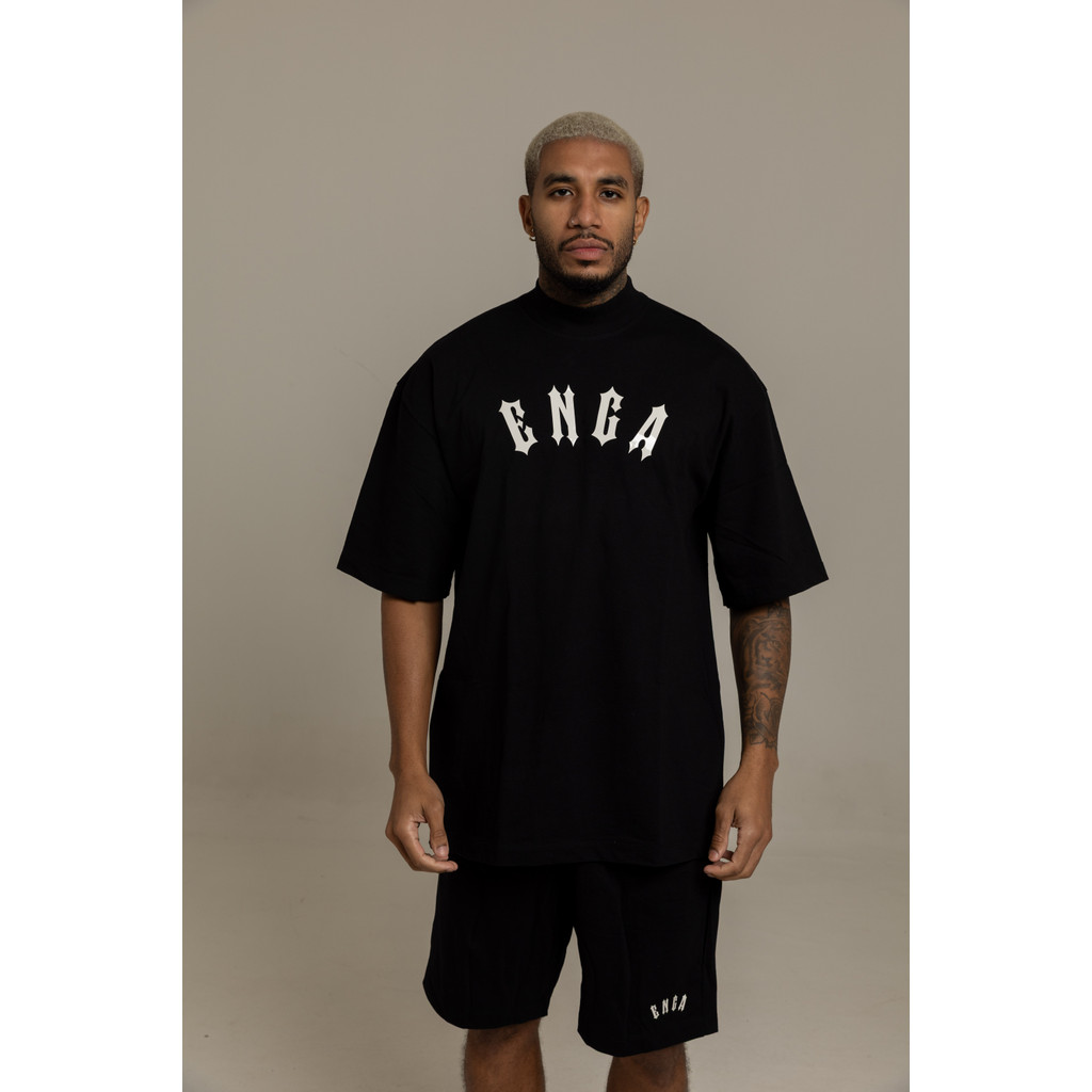 Conjunto Oversized Gola Alta Streetwear All White Preto Plus Size