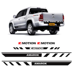Kit Adesivos Amarok Faixa Lateral Traseira 4motion