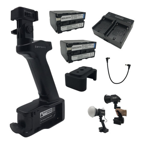 Kit: Suporte + 2 Np-f970 + Carregador Duplo