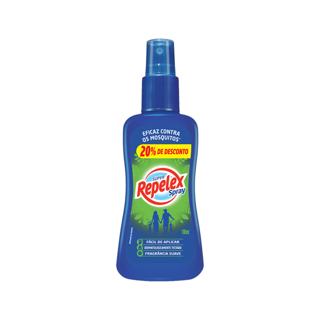 Repelente Repelex Spray 100ml com 20% de Desconto