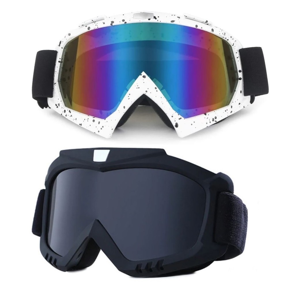 Kit 2 Óculos Snowboard Kitesurf Motocross Jet Ski Espelhado
