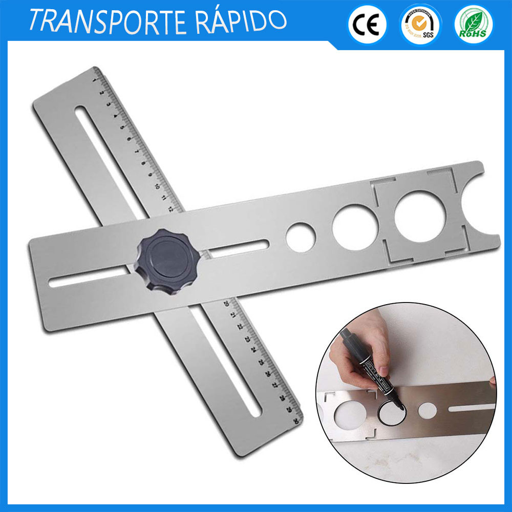 Régua de aço inoxidável para azulejos Fixador de furos para mármore Diâmetro do furo 25mm 40mm 45mm