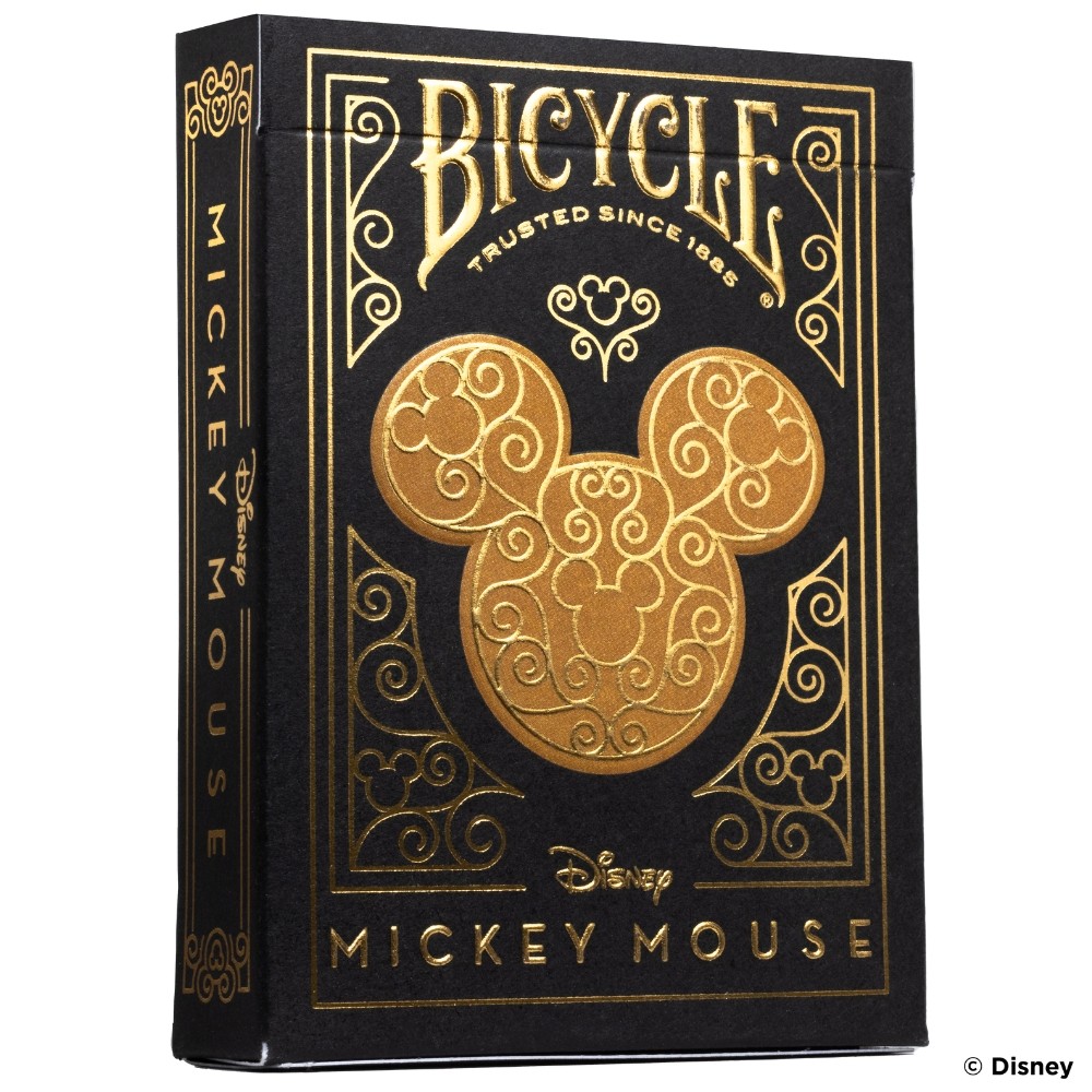 BARALHO BICYCLE MICKEY MOUSE PRETO E DOURADO DISNEY 55 CARTAS MINNIE COPAG COLECIONÁVEL BLACK GOLD em Oferta na Shopee