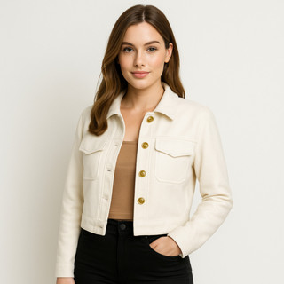 Jaqueta Feminina Casaco De Frio Lã Batida  Moda Premium Slim em Oferta na Shopee