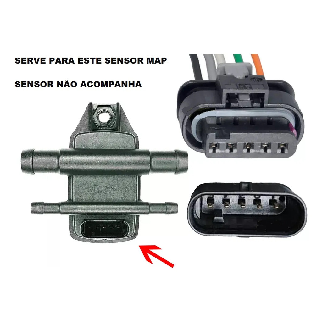 Conector Sensor Map Gnv Universal 48 Pinos MP48 IGT LOVATO LANDIRENZO EVO SGV KGM