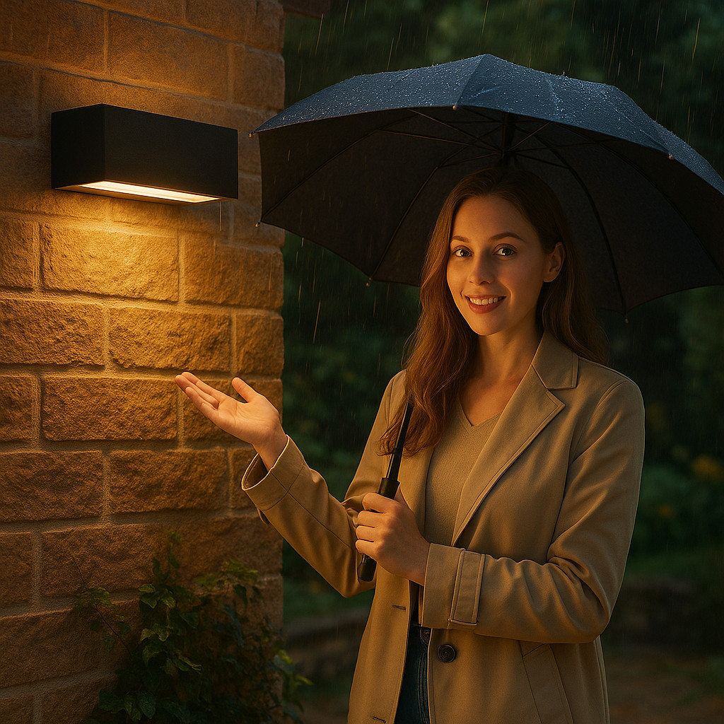Arandela LED Externa 15W 3000K Bivolt IP65 Alta Qualidade Luz Quente Facho 120°